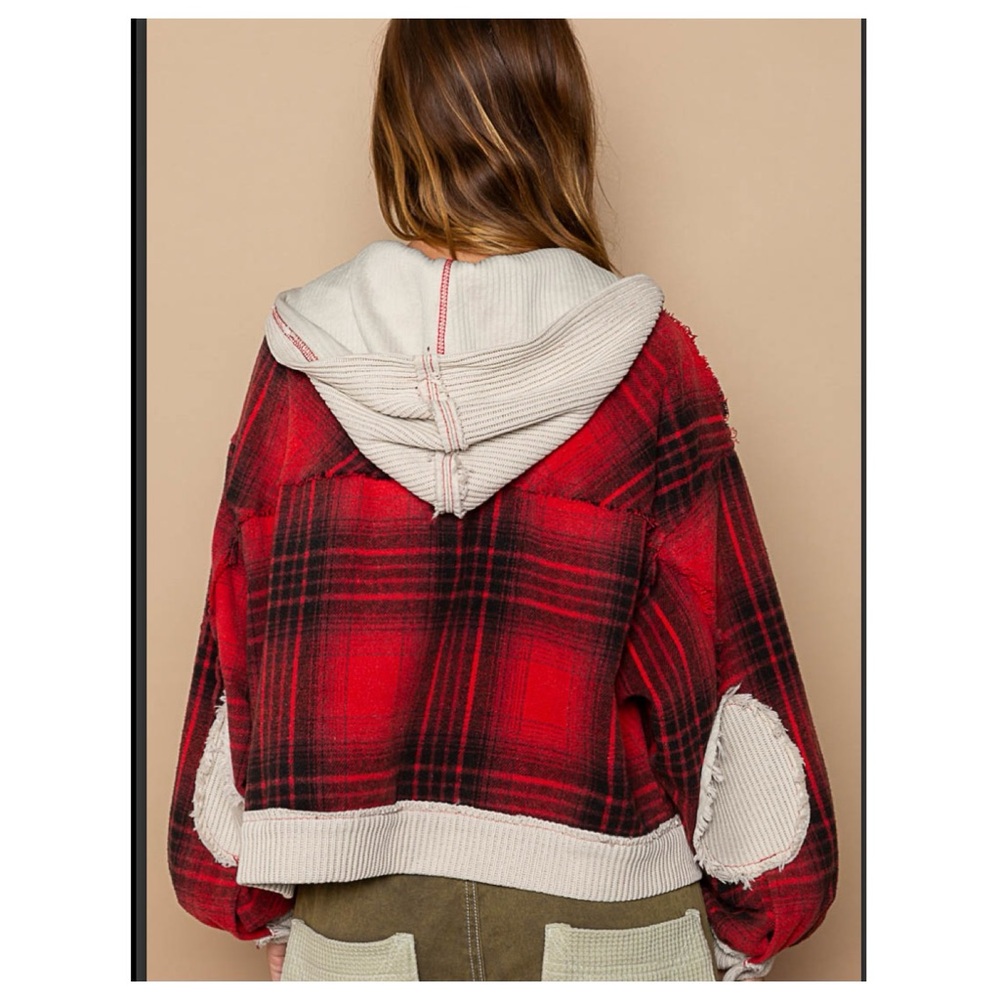 LAST ONE $45 start #129 ❤️Pretty POL oversized hooded jacket - Picture 3 of 6